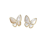 Butterfly - Mother of Pearl Stud Earrings