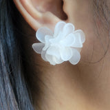 Acrylic Petal-shaped Stud Earrings | HeartfullNet