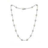 Freshwater Pearl Sterling Silver Necklace Handmade Ladies Jewelry | HeartfullNet