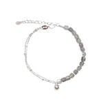 Della - Labradorite Silver Chain Bracelet