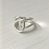 Sterling Silver Plated with 18K White Gold Ring | HeartfullNet
