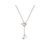 Sterling Silver Pearl Pendant Necklace Handmade Ladies Jewelry | HeartfullNet