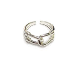 Interlock - Sterling Silver Ring