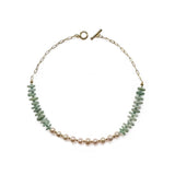Jady - Pearl Jadeite Roundel Beaded Necklace