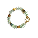 Tigerite Jadeites Roundels Bracelet Handmade Ladies Jewelry | HeartfullNet