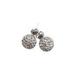Cubic Zirconia Pave Stud Earrings | HeartfullNet