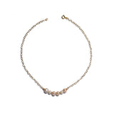 Lulu - Gold Pearl Necklace