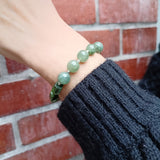 Emerald Jasper Sterling Silver Bracelet Handmade Jewelry | HeartfullNet