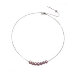 Ophia - Sterling Silver Pearl Necklace
