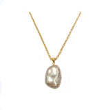 Perly - Baroque Pearl Gold Necklace
