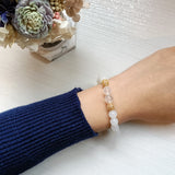 Golden Rutilated Quartz Bracelet Handmade Jewelry | HeartfullNet