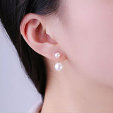 Freshwater Pearl Earrings Sterling Silver Posts | HeartfullNet