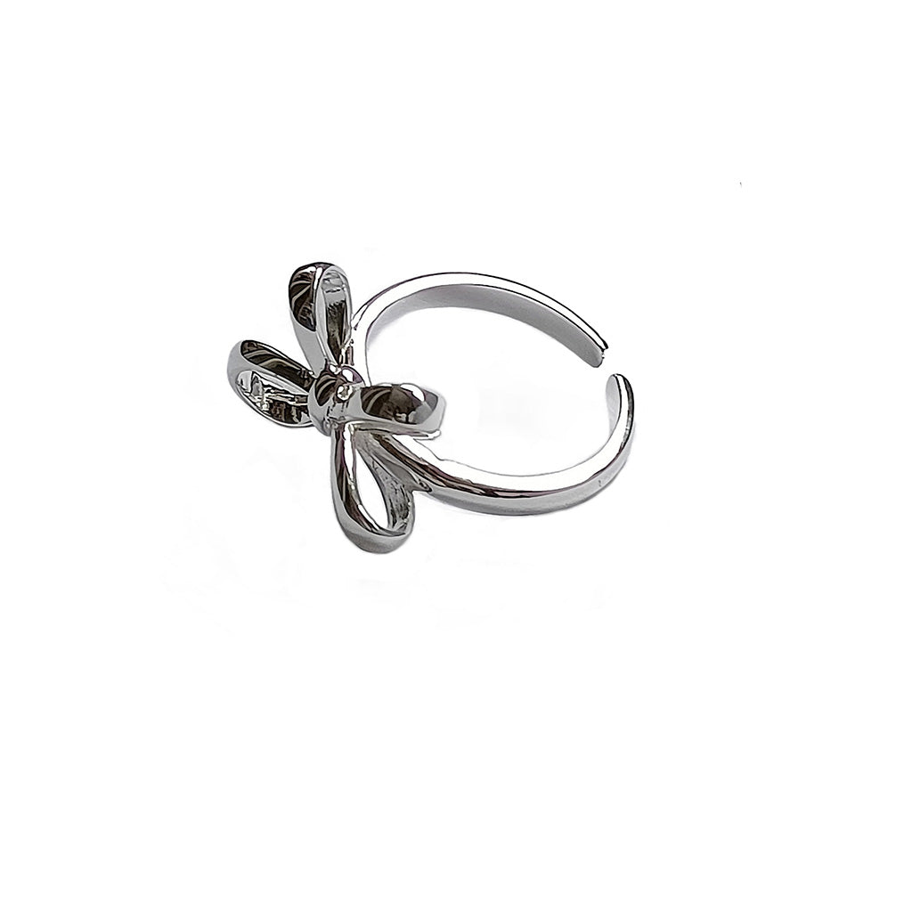 Sterling Silver Ribbon Ring | HeartfullNet