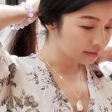 Kunzite Fluorite Crystal Bracelet Handmade Jewelry | HeartfullNet